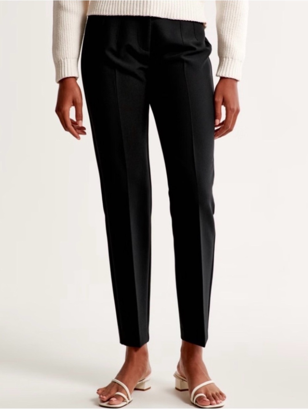 Abercrombie & Fitch NWT Women’s Slim Straight Tailored Pants Black Size 27S